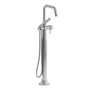 Riobel Momenti Floor-Mount Tub Filler with Hand Shower with Square Spout