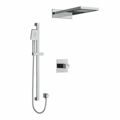 Riobel Reflet 3-Way System with Hand Shower Rail and Rain and Cascade Shower Head