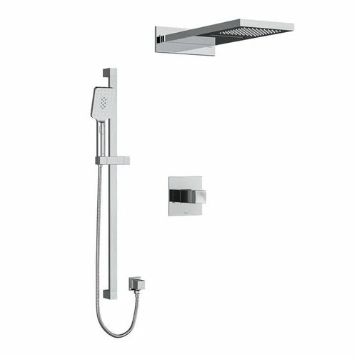 Riobel Reflet 3-Way System with Hand Shower Rail and Rain and Cascade Shower Head