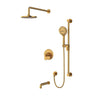 Riobel Arca 3-Way Shower System with Hand Shower Rail, Shower Head, and Tub Spout