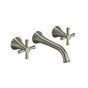 Riobel Edge 8-Inch Wall-Mounted Bathroom Faucet with Cross Handles