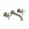 Riobel Edge 8-Inch Wall-Mounted Bathroom Faucet with Cross Handles
