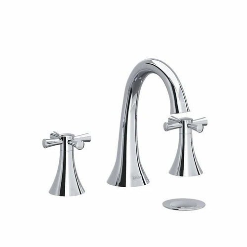 Riobel Edge 8-Inch Widespread Bathroom Faucet with Cross Handles