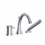 Riobel Edge 3-Piece Deck-Mount Tub Filler with Hand Shower
