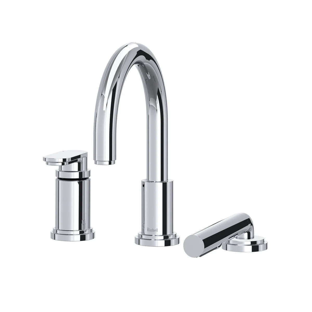 Riobel Arca Pressure Balance 3-Piece Deck-Mount Tub Filler with Hand Shower