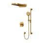 Riobel Arca 3-Way Shower System with Hand Shower Rail, Rain Shower Head, and Cascade Shower Head