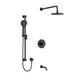 Riobel Edge 3-Way System with Hand Shower Rail, Shower Head and Spout