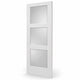 Frosted Glass 3-Panel Door