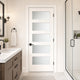 Frosted Glass 5-Panel Door