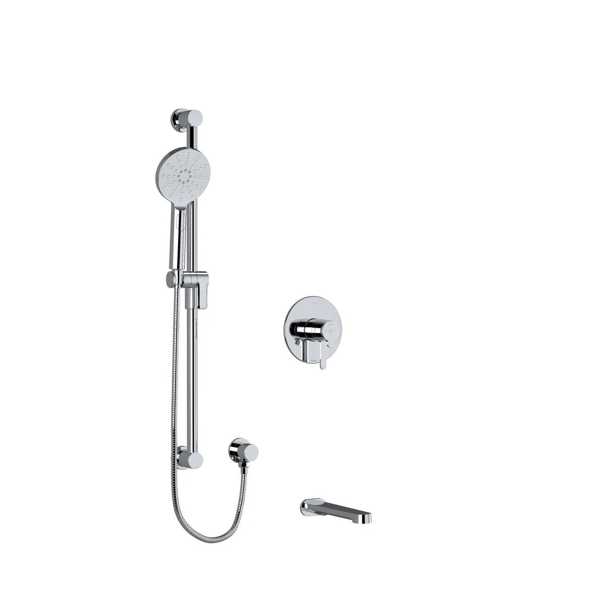 Riobel Nibi 2-Way System with Spout and Hand Shower Rail
