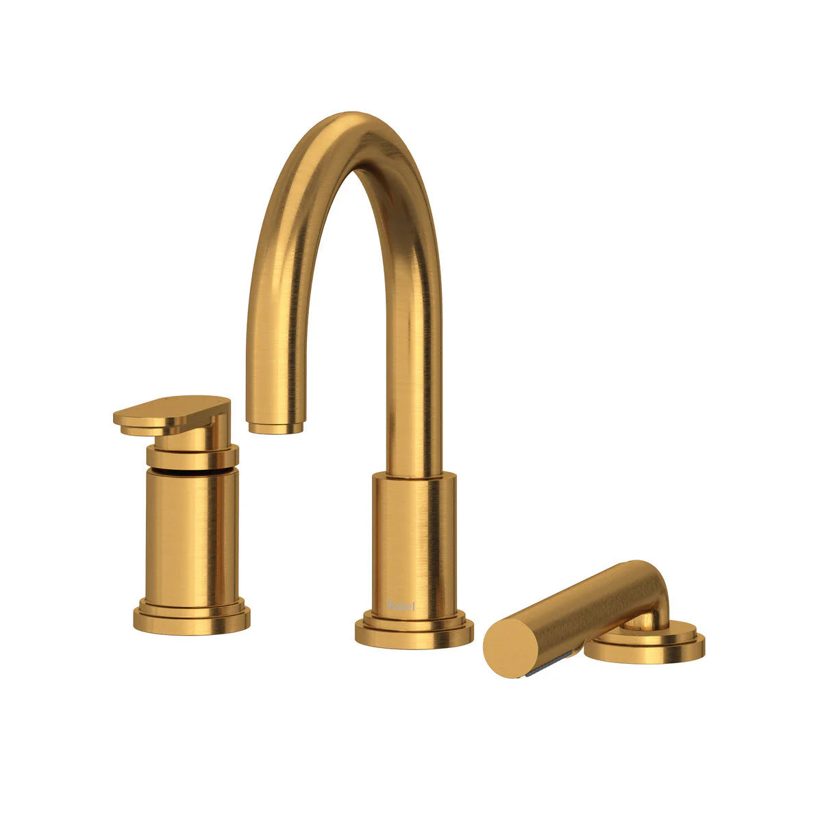 Riobel Arca Pressure Balance 3-Piece Deck-Mount Tub Filler with Hand Shower