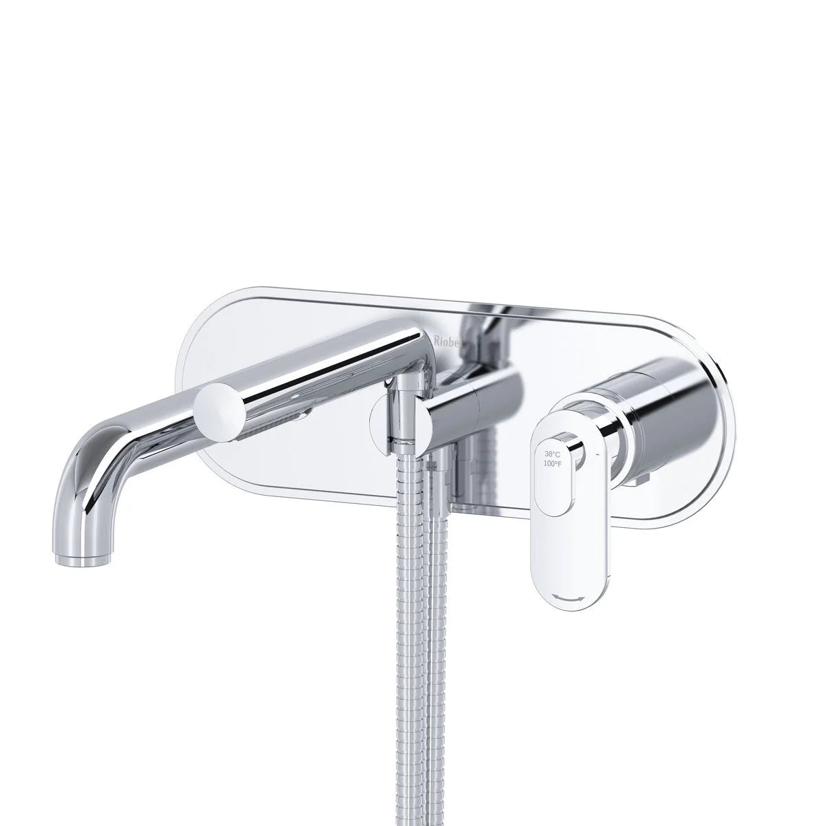 Riobel Arca Wall-Mount Tub Filler with Hand Shower