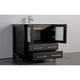 Vanity Art - Westmount 84" Double Sink Bathroom Vanity Set with Sink and Mirrors - 1 Side Cabinet