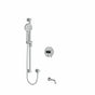 Riobel Edge System with Spout and Hand Shower Rail