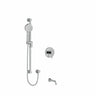 Riobel Edge System with Spout and Hand Shower Rail