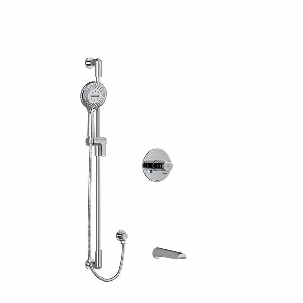 Riobel Parabola Shower System with Spout and Hand Shower Rail