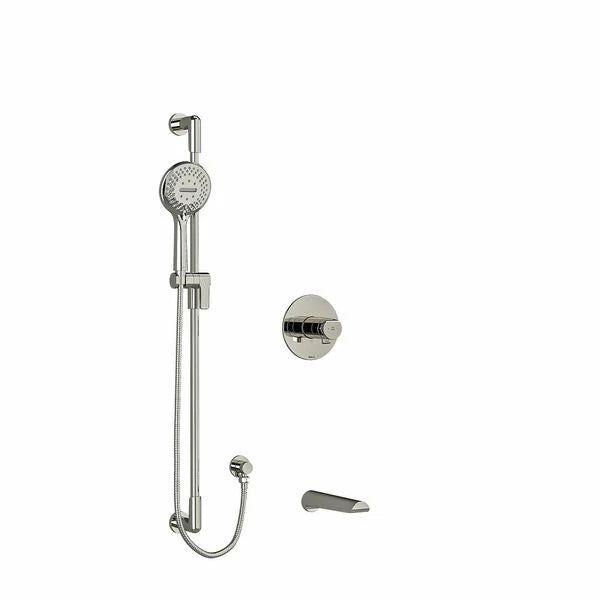 Riobel Parabola Shower System with Spout and Hand Shower Rail