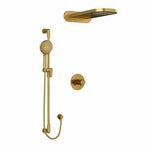 Riobel Parabola 3-Way System with Hand Shower Rail and Rain and Cascade Shower Head