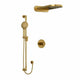 Riobel Parabola 3-Way System with Hand Shower Rail and Rain and Cascade Shower Head