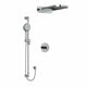 Riobel Parabola 3-Way System with Hand Shower Rail and Rain and Cascade Shower Head