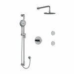 Riobel Parabola 3-Way System, Hand Shower Rail, Elbow Supply, Shower Head and 2 Body Jets