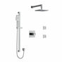 Riobel Reflet 3-Way System, Hand Shower Rail, Elbow Supply, Shower Head and 2 Body Jets