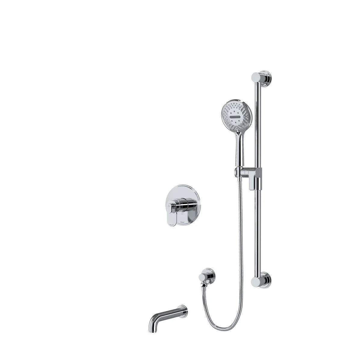 Riobel Arca 2-Way Shower System with Tub Spout and Hand Shower Rail