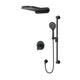 Riobel Arca 3-Way Shower System with Hand Shower Rail, Rain Shower Head, and Cascade Shower Head