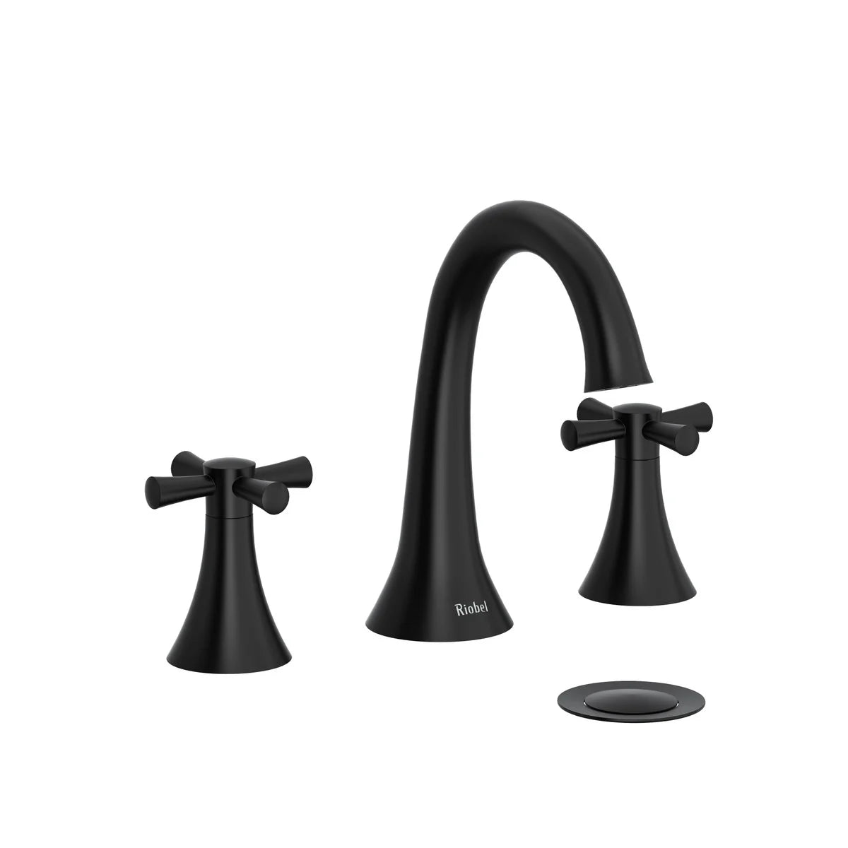 Riobel Edge 8-Inch Widespread Bathroom Faucet with Cross Handles