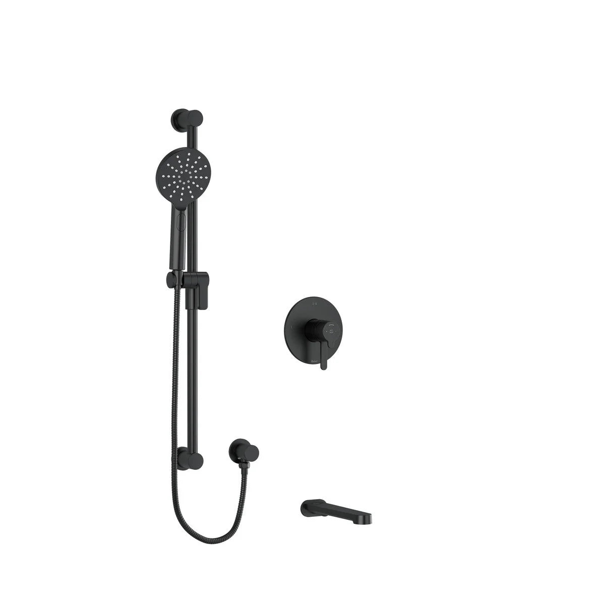 Riobel Nibi 2-Way System with Spout and Hand Shower Rail