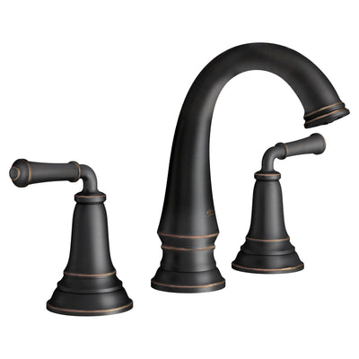 American Standard Delancey 8-Inch Widespread 2-Handle Bathroom Faucet with Lever Handles, 1.2 GPM