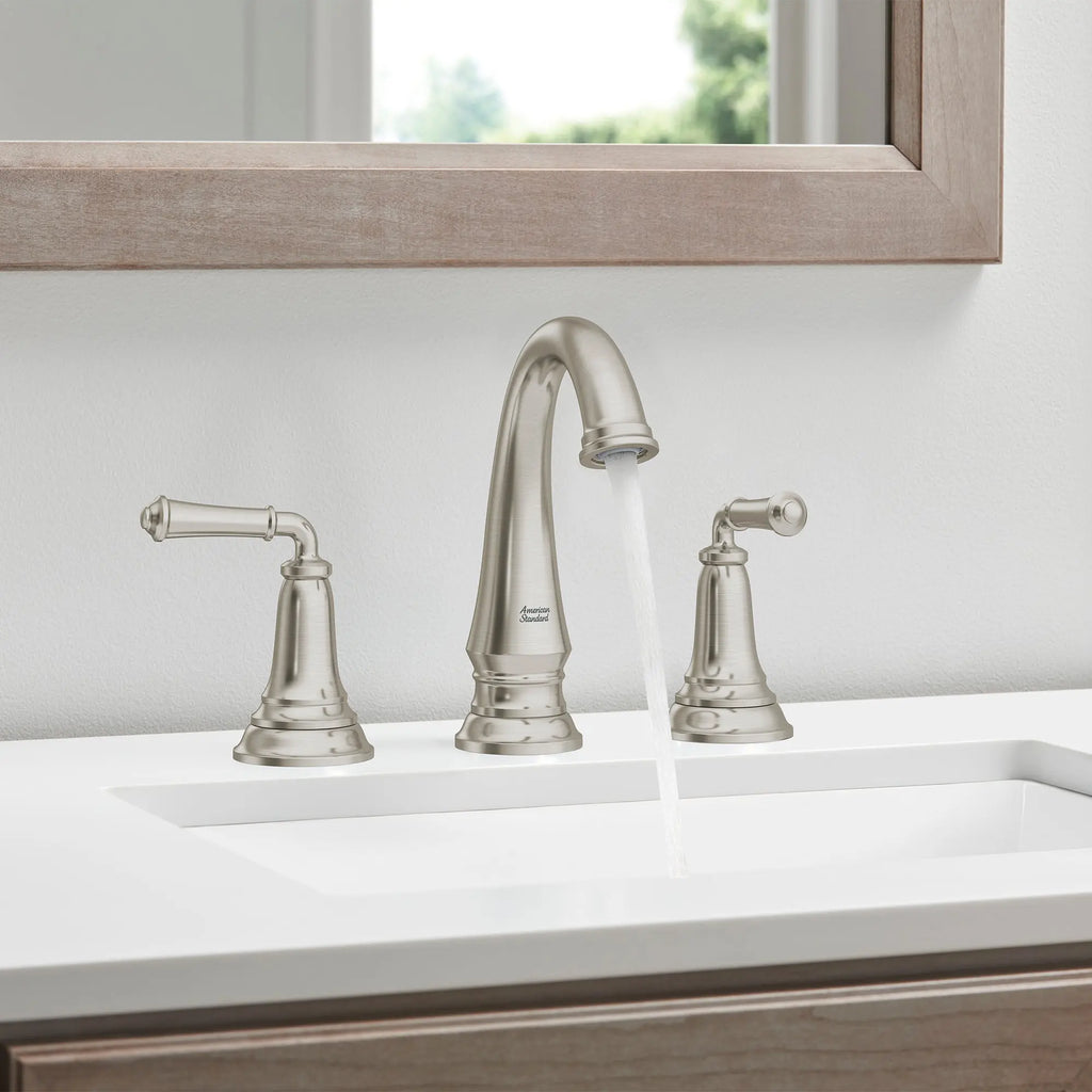 American Standard Delancey 8-Inch Widespread 2-Handle Bathroom Faucet with Lever Handles, 1.2 GPM Flow Rate