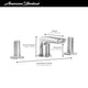 American Standard Studio S Widespread Bathroom Faucet with Low Spout and Knob Handles, 1.2 GPM