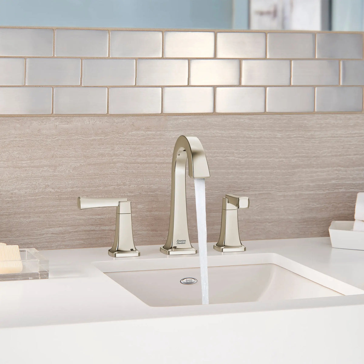 American Standard Townsend 8-Inch Widespread 2-Handle Bathroom Faucet with Lever Handles, 1.2 GPM