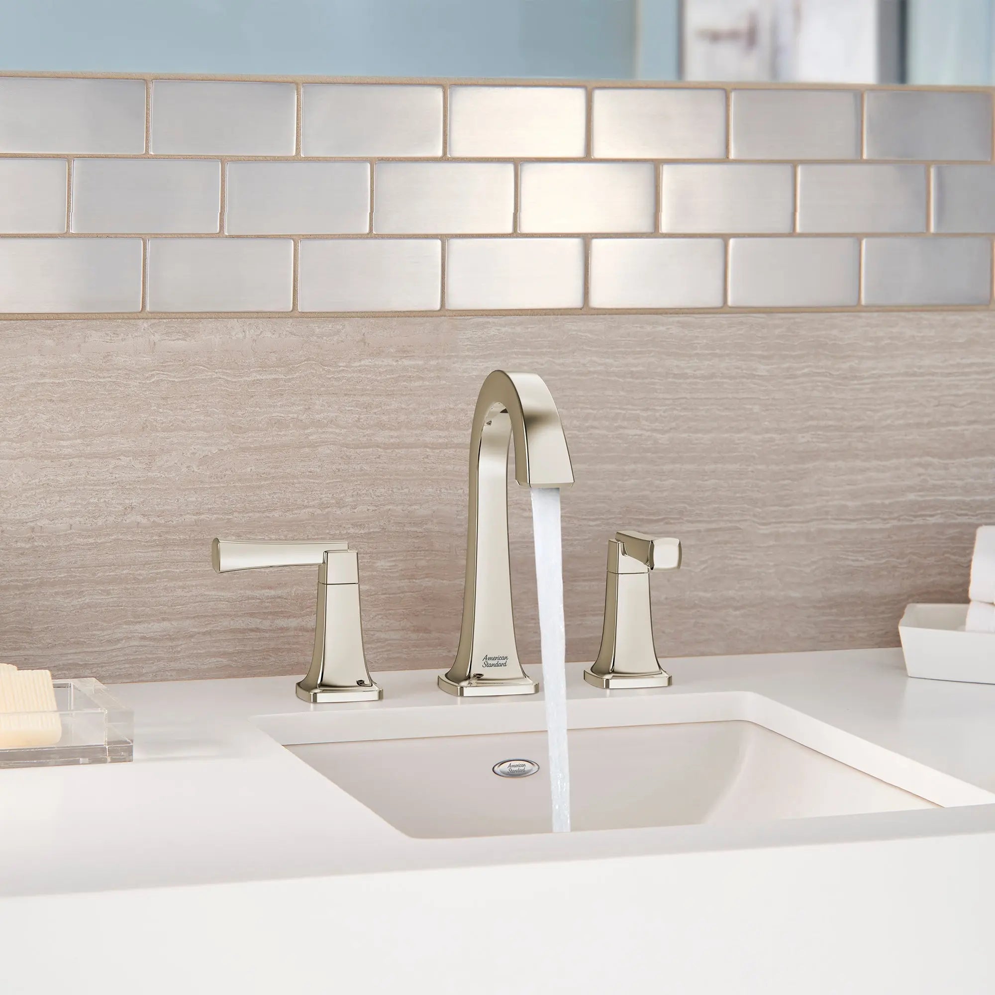 American Standard Townsend 8-Inch Widespread 2-Handle Bathroom Faucet with Lever Handles, 1.2 GPM