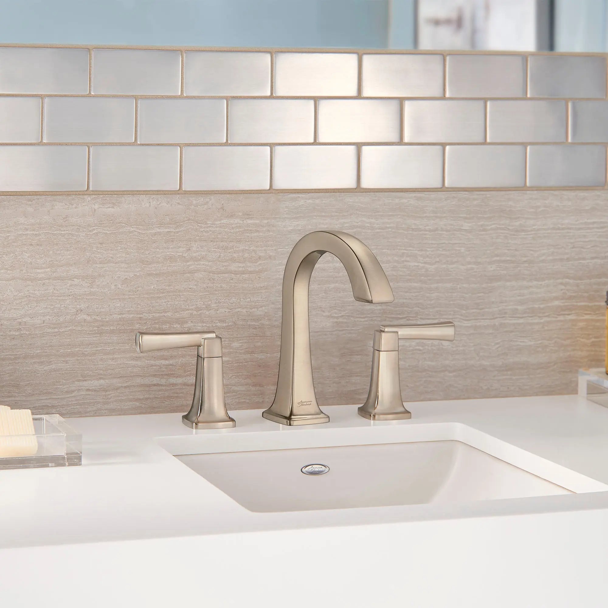 American Standard Townsend 8-Inch Widespread 2-Handle Bathroom Faucet with Lever Handles, 1.2 GPM