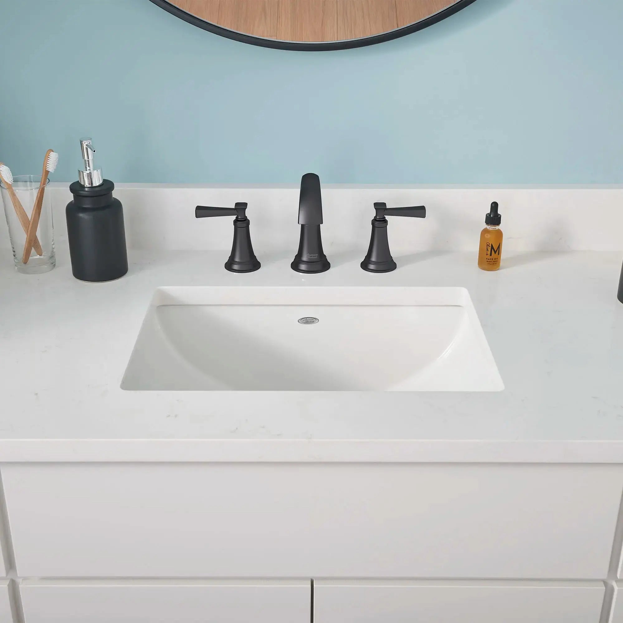 American Standard Glenmere 8-Inch Widespread 2-Handle Bathroom Faucet with Lever Handles, 1.2 GPM