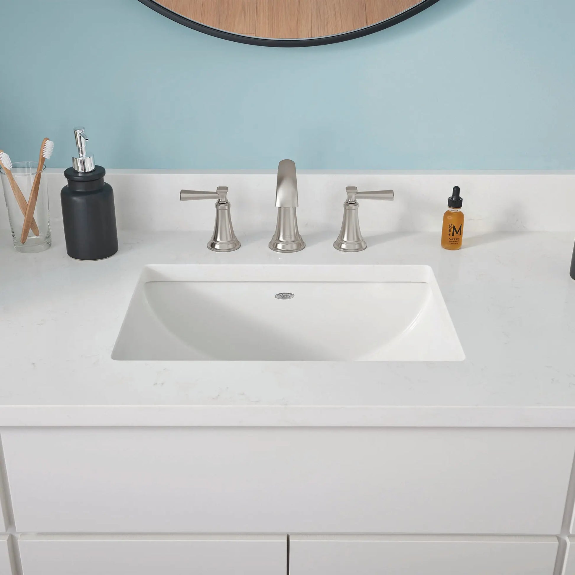 American Standard Glenmere 8-Inch Widespread 2-Handle Bathroom Faucet with Lever Handles, 1.2 GPM
