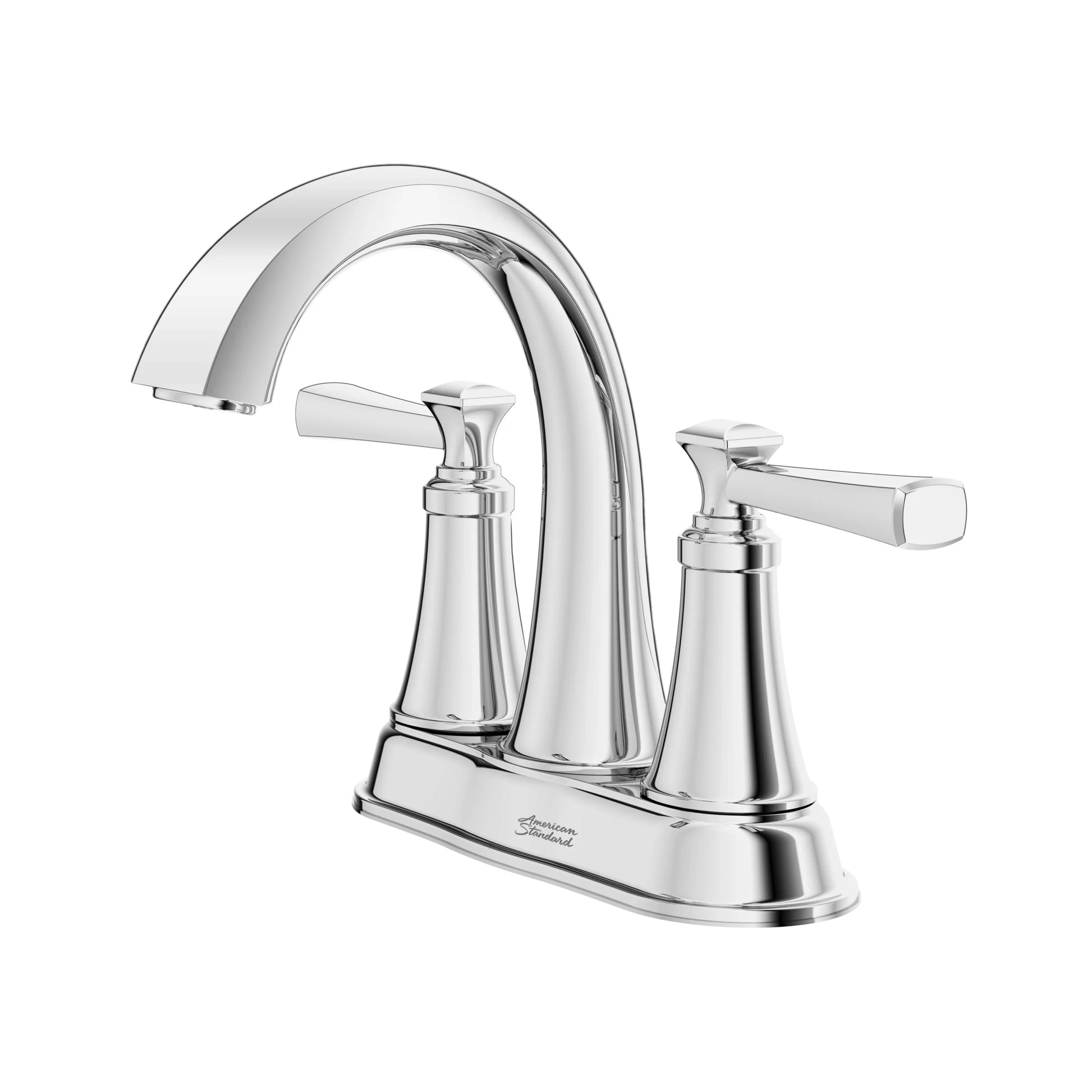 Glenmere 4-Inch Centerset 2-Handle Bathroom Faucet with Lever Handles, 1.2 GPM Flow Rate, Polished Chrome