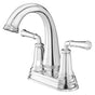 Delancey 4-Inch Centerset 2-Handle Bathroom Faucet with Lever Handles, 1.2 GPM Flow Rate, Polished Chrome