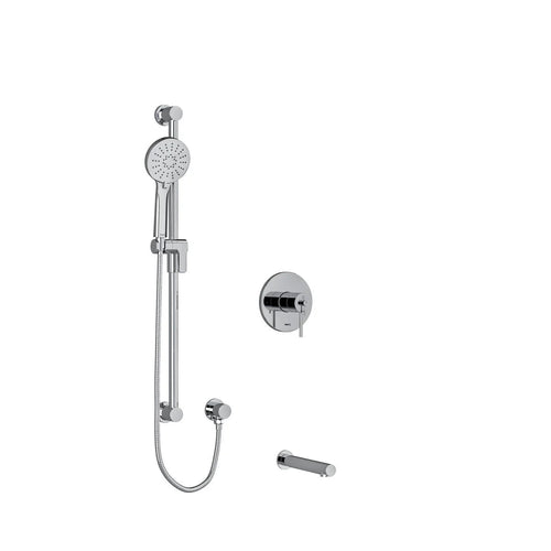 Riobel CS 2-Way Shower System with Tub Spout and Hand Shower Rail