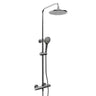 Riobel Duo Rail with 1/2 Inch External Thermostatic Bar and Round Shower Head