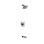 Riobel Paradox Square 2-Way No Share with Shower Head and Tub Spout