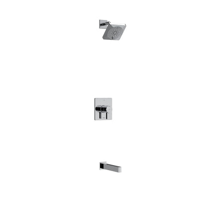 Riobel Paradox Square 2-Way No Share with Shower Head and Tub Spout