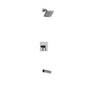 Riobel Paradox Square 2-Way No Share with Shower Head and Tub Spout