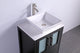 Bristol 24" Single Vessel Sink Bathroom Vanity Set with Sink and Mirror