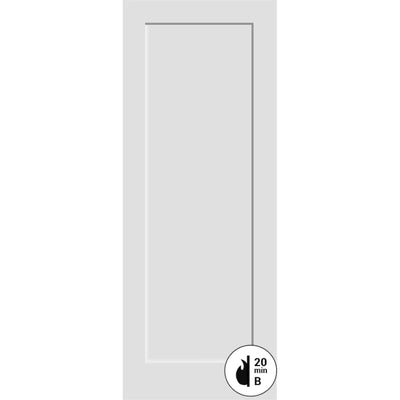 Fire Rated Shaker 1-Panel Solid Door (Pre-Hung)-80"