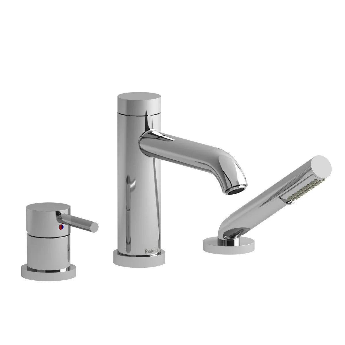 Riobel CS 3-Piece Deck-Mount Tub Filler with Hand Shower
