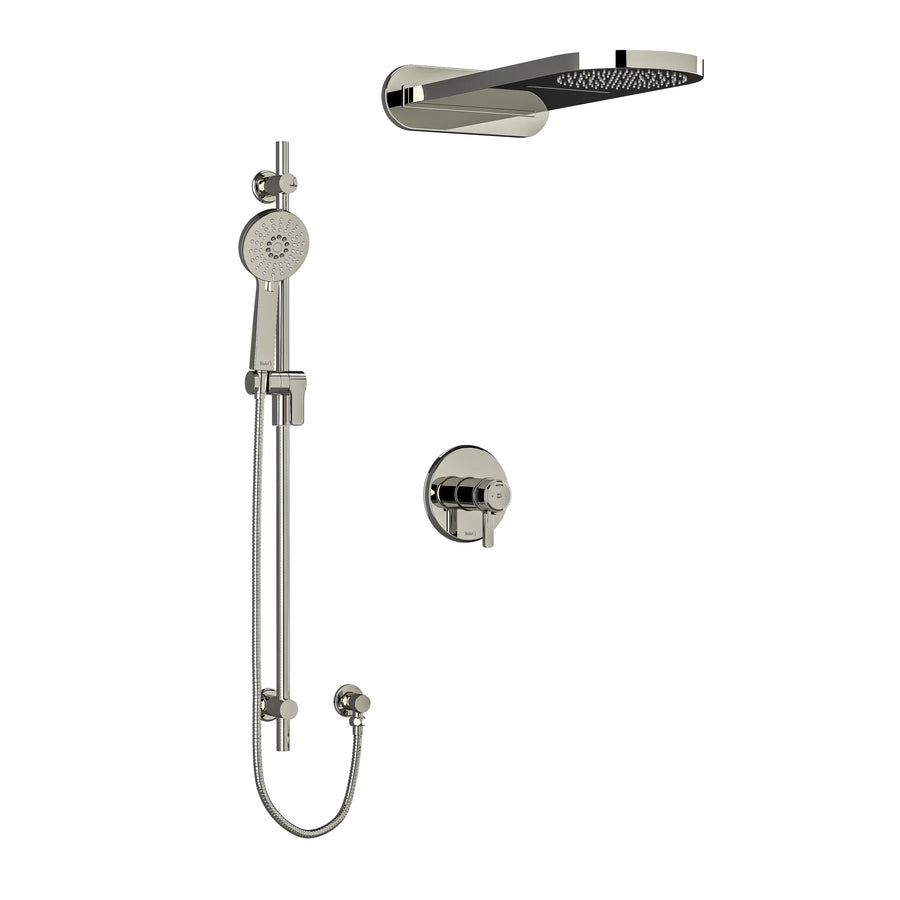 Riobel Momenti 3-Way System with Hand Shower Rail and Rain and Cascade Shower Head