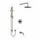 Riobel Momenti 3-Way System with Hand Shower Rail, Shower Head and Spout